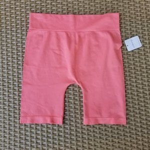 Free People Bike Shorts Seamless Shortie Size M/L NWT Posh Coral